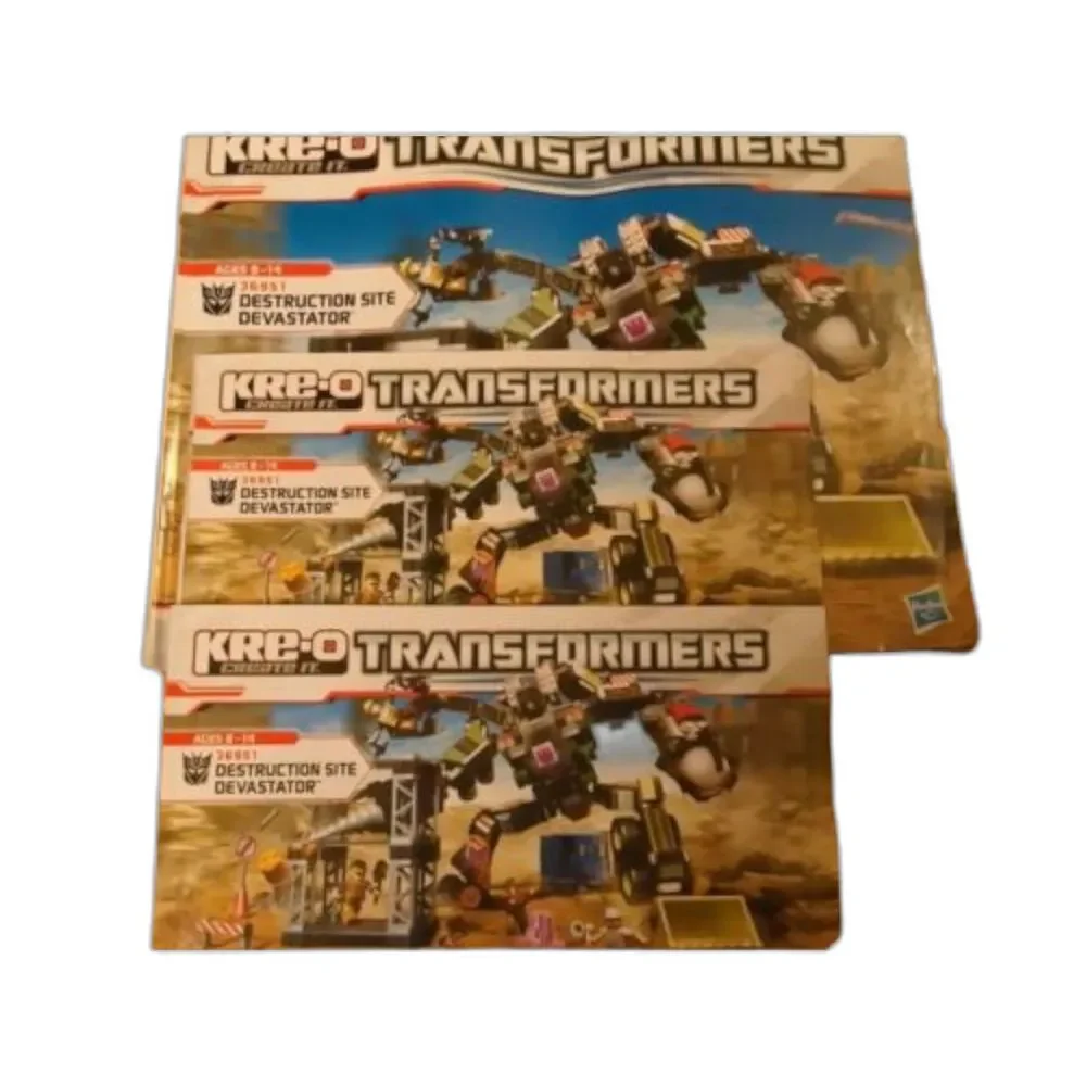 Kre-o Transformers Destruction Site Devastator 36951 Instruction Booklets